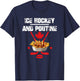 Canadian Ice Hockey and Poutine T-Shirt - T-Shirt | Navy