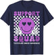 Support Squad Testicular Cancer Awareness Groovy T-Shirt - T-Shirt | Navy