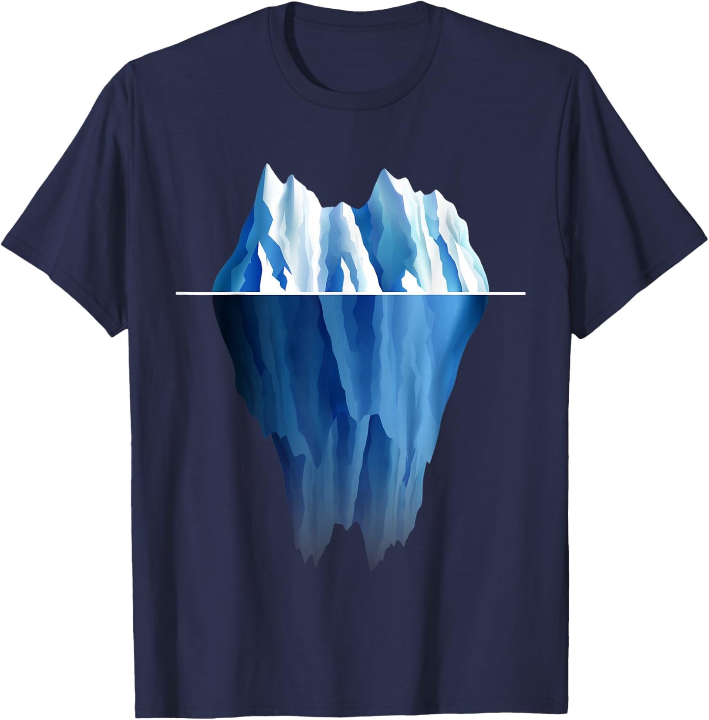 Beautiful Iceberg in the Water T-Shirt - T-Shirt | Navy