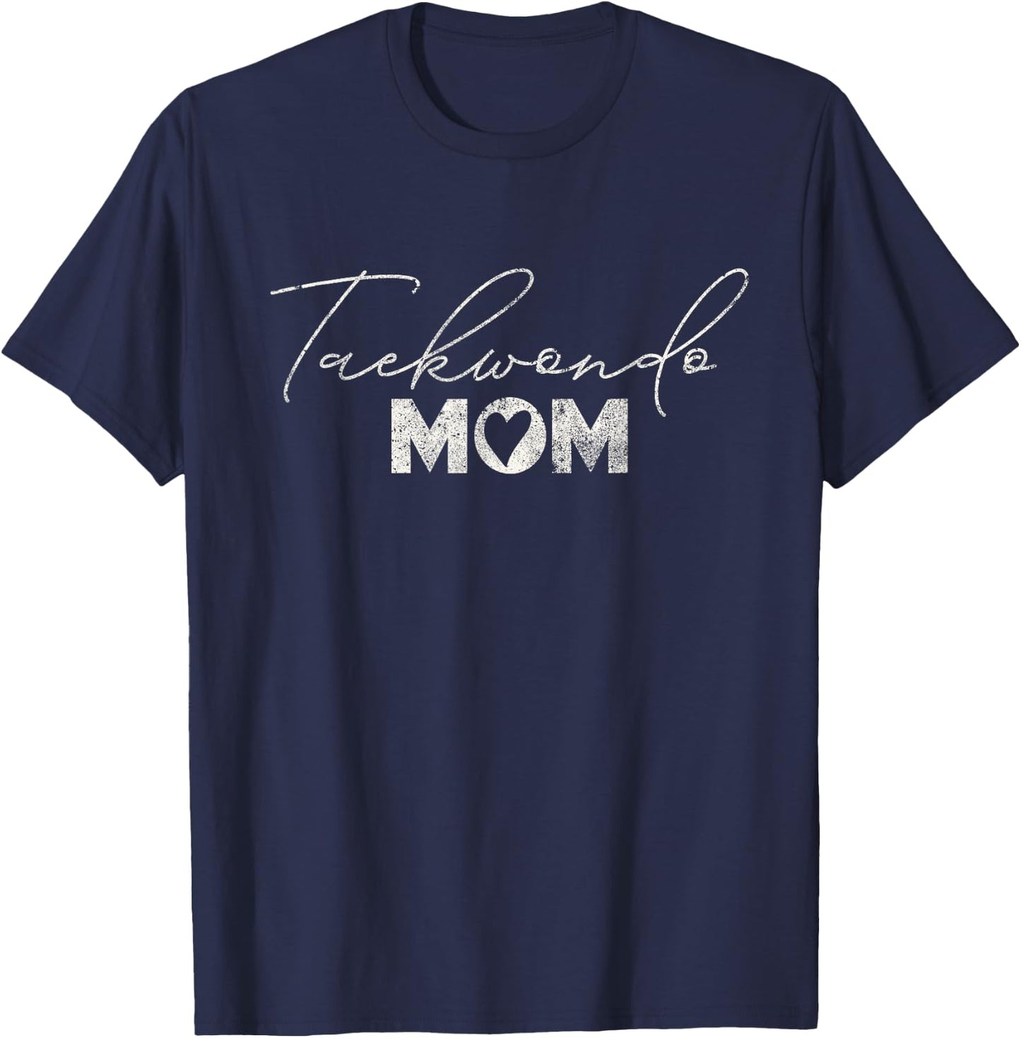 Cute Mother's Day Retro Taekwondo Mom T-Shirt - T-Shirt | Navy