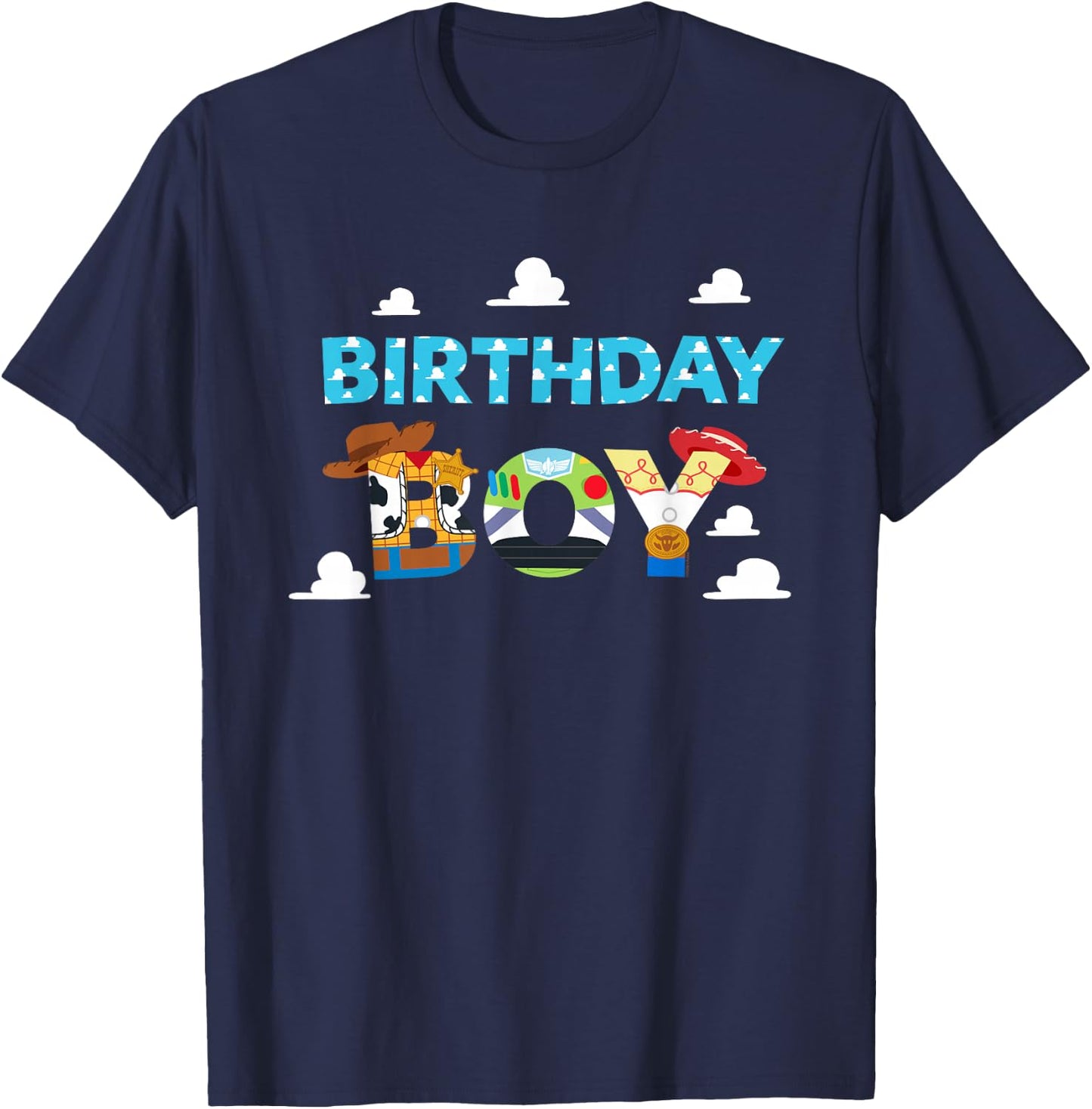 Disney and Pixar’s Toy Story Clouds Birthday Boy T-Shirt - T-Shirt | Navy