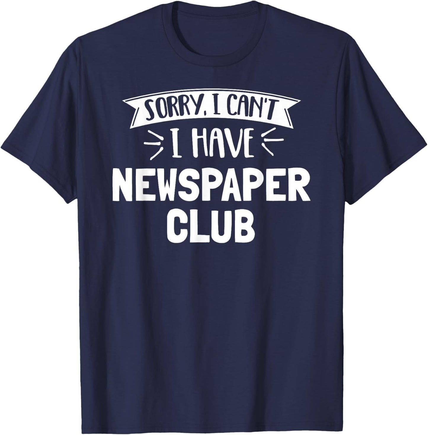 Newspaper Club Gift Girls, Women, Boys & Men T-Shirt - T-Shirt | Navy