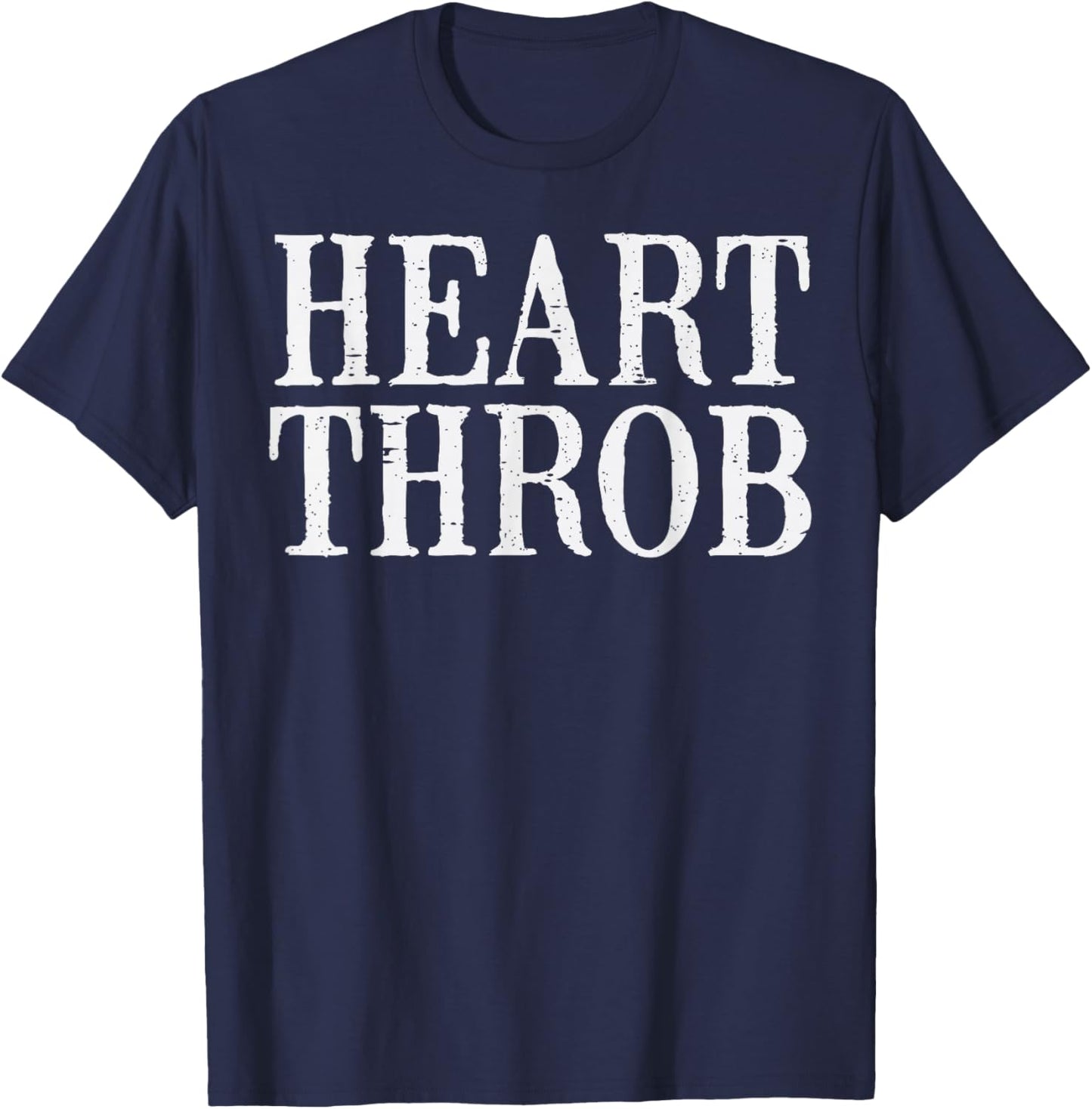 Valentines Day Heart Throb Funny Toddler Boys Kids Youth Men T-Shirt - T-Shirt | Navy