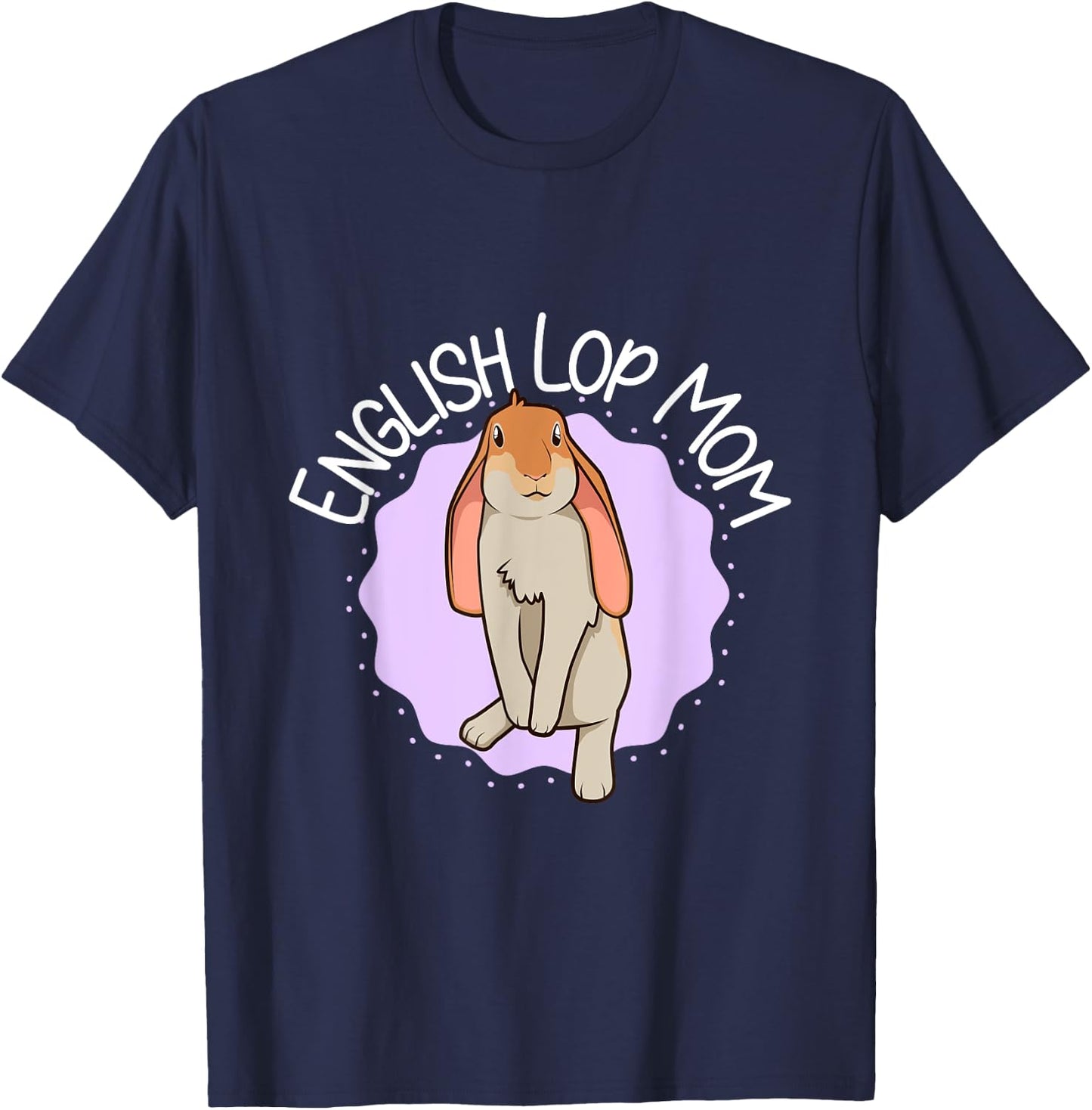 English Lop Mom T-Shirt - T-Shirt | Navy