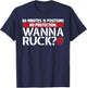 Rugby, Wanna Ruck? Best Funny T Shirt Rugby Player T-Shirt - T-Shirt | Navy