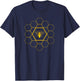 Bee Honeycomb Beekeeper Beekeeping Gift T-Shirt - T-Shirt | Navy
