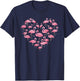Flamingo Heart T-Shirt - T-Shirt | Navy