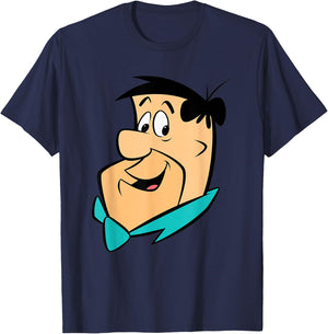 The Flintstones Fred Face T-Shirt - T-Shirt | Navy