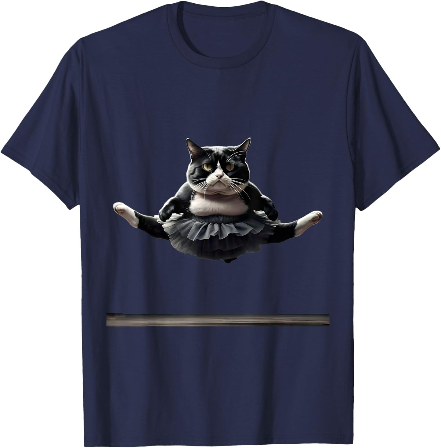 Funny Ballet Kitty Cat Doing the Splits. Women T-Shirt - T-Shirt | Navy