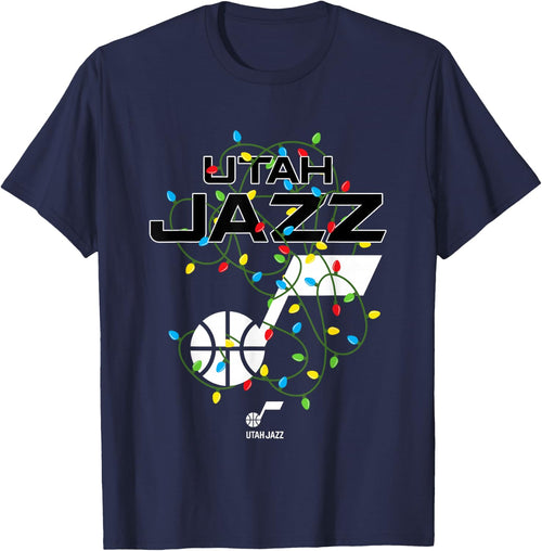NBA Utah Jazz Christmas Lights Holiday Logo