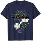 NBA Utah Jazz Christmas Lights Holiday Logo T-Shirt - T-Shirt | Navy