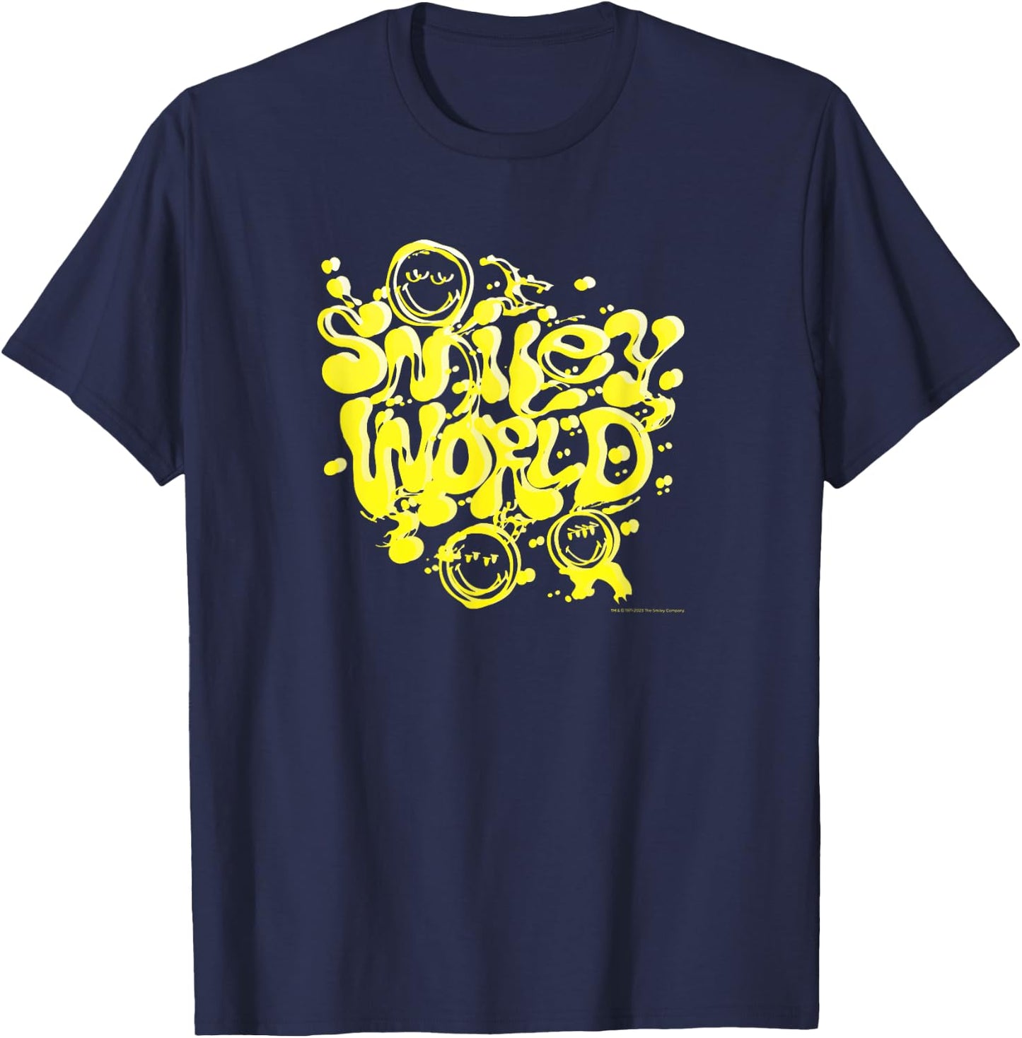 Smileyworld Yellow T-Shirt - T-Shirt | Navy