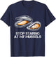 Muscles Funny Mussel Fitness Pun T-Shirt - T-Shirt | Navy