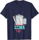 Certified Clinical Medical Assistant CCMA V-Neck T-Shirt - T-Shirt | Navy