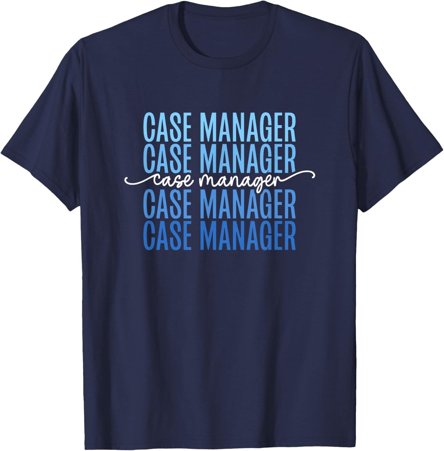 Case Manager Retro Nurse Healthcare Case Management T-Shirt - T-Shirt | Navy