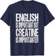 Creatine Monohydrate Joke - Funny Workout Gym Saying T-Shirt - T-Shirt | Navy