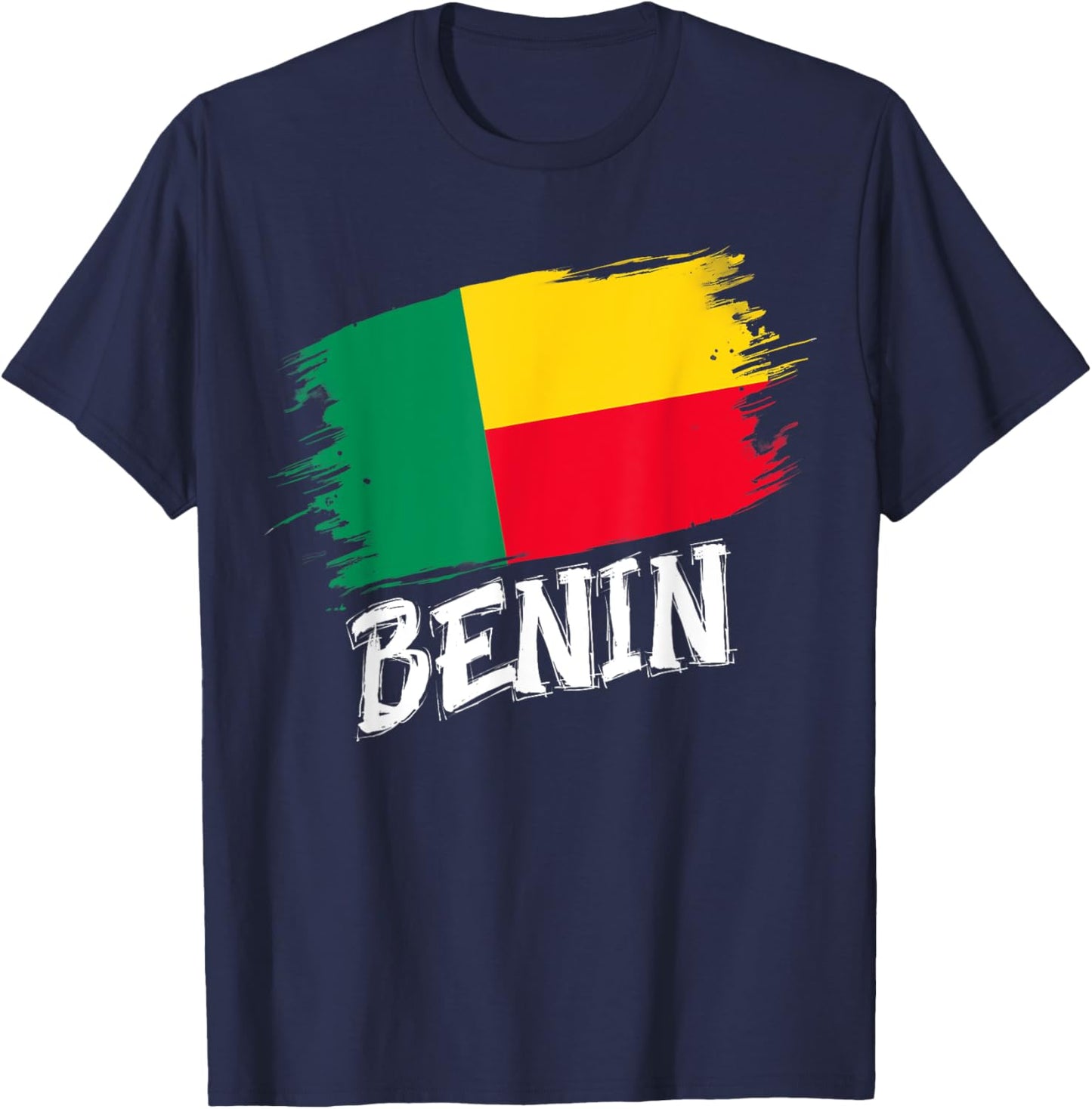 Patriotic Retro Beninese Flag Benin T-Shirt - T-Shirt | Navy