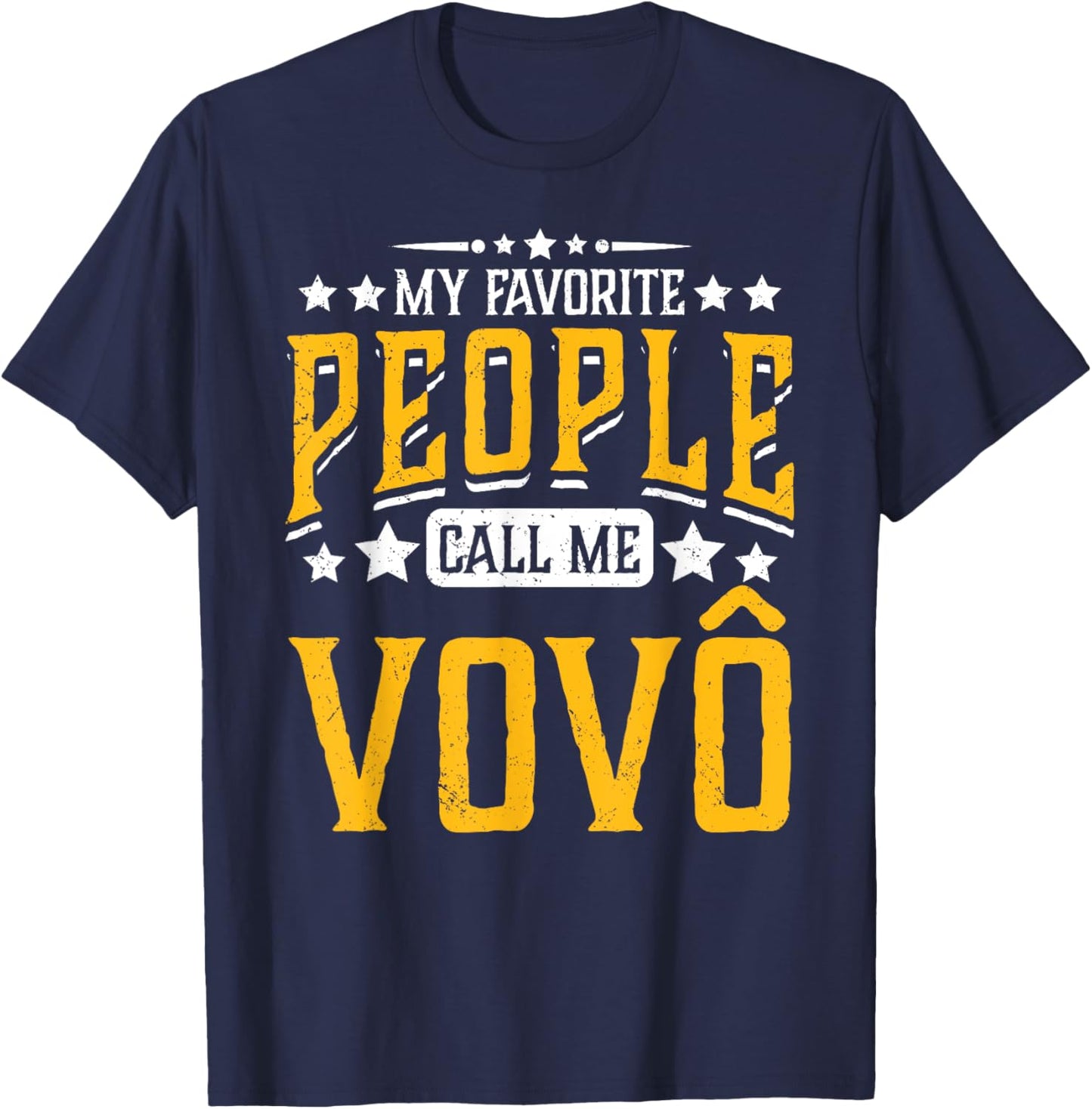My Favorite People Call Me Vovo Grandpa Cool Vintage T-Shirt - T-Shirt | Navy