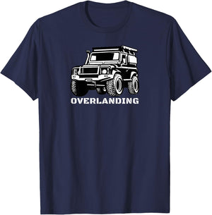 Overlanding Truck Gear Accessories, Overlanding Gear, SUV T-Shirt - T-Shirt | Navy