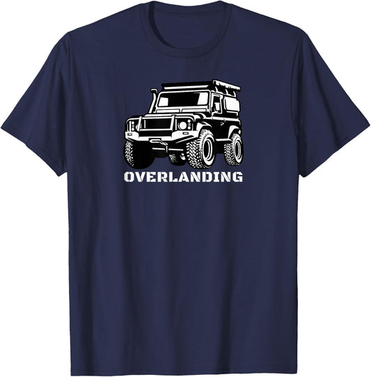 Overlanding Truck Gear Accessories, Overlanding Gear, SUV T-Shirt - T-Shirt | Navy