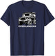 Overlanding Truck Gear Accessories, Overlanding Gear, SUV T-Shirt - T-Shirt | Navy