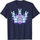 Bunnies Alternative Alt Summoning Demons Circle Bunny Rabbit Blue Pentacle Pentagram Pastel Goth Dark Humor , Small T-Shirt - T-Shirt | Navy