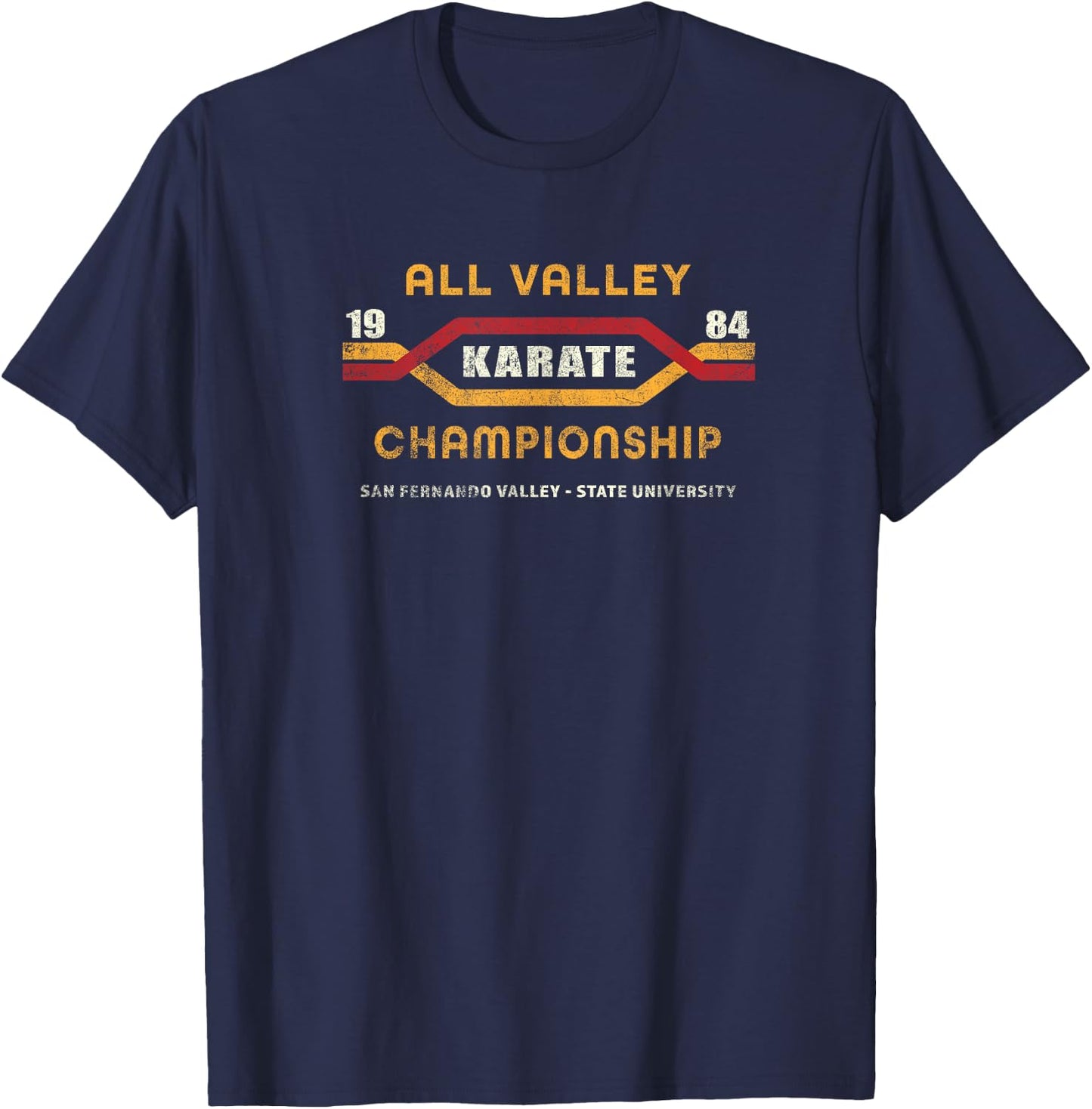 Karate All Valley 1984 Kid Funny Graphic Novelty T-Shirt - T-Shirt | Navy