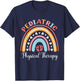 Pediatric Physical Therapy Pediatric PT Rainbow T-Shirt - T-Shirt | Navy