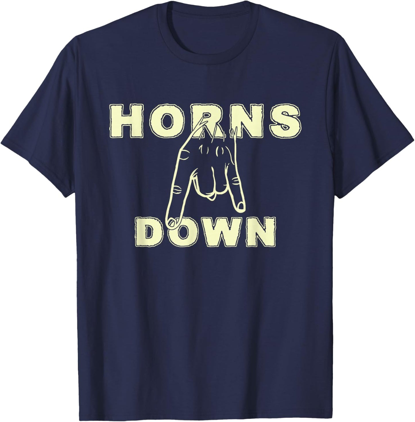 Horns Down Shirt Horns Down Texas Tuck Fexas T-Shirt - T-Shirt | Navy