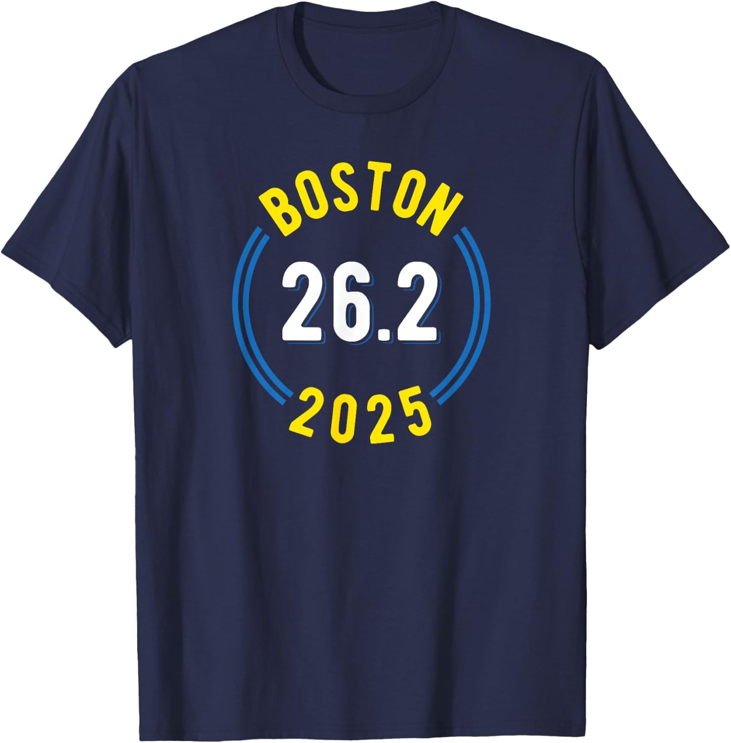 Boston 26.2 2025 Marathon T-Shirt - T-Shirt | Navy