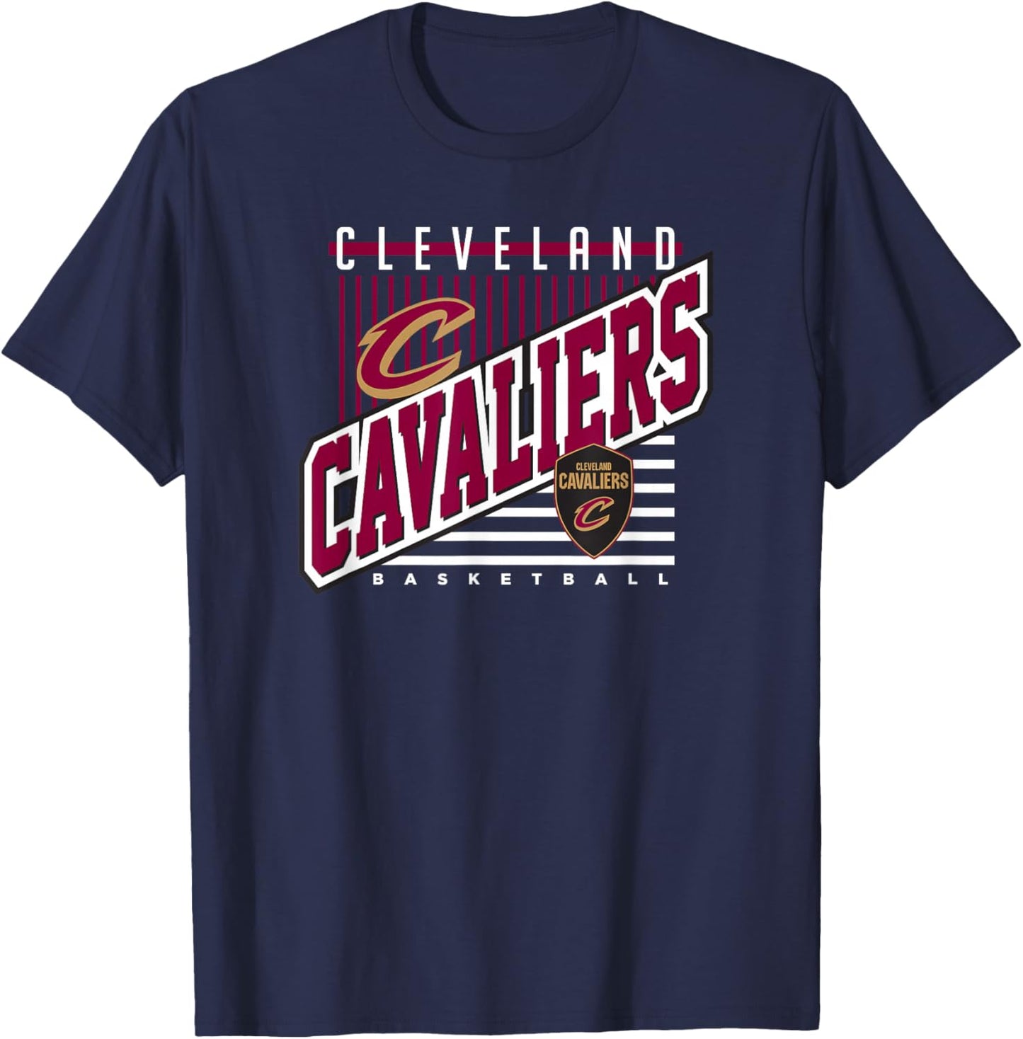 Cleveland Cavaliers NBA Rise Above - Men's Black Small T-Shirt - T-Shirt | Navy