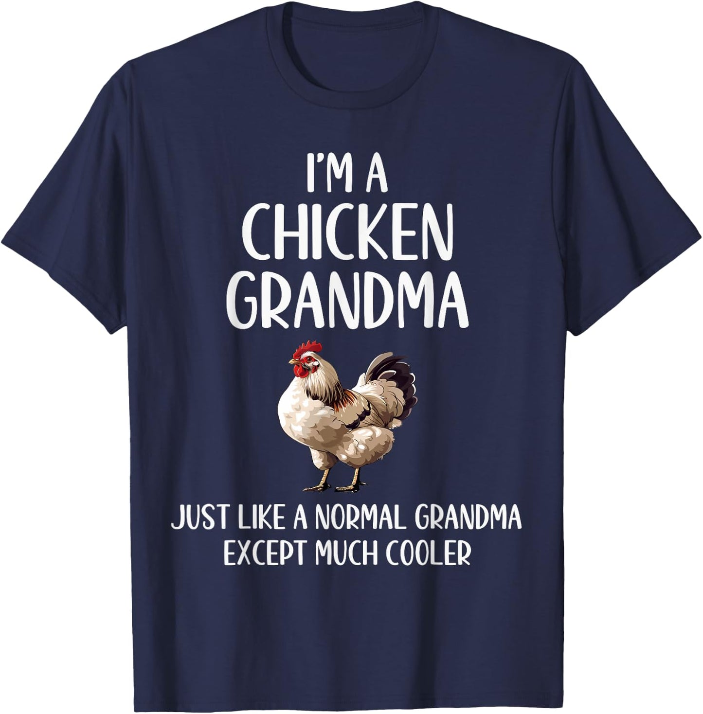 Chicken Grandma Definition Chicken Lovers Farmer Mothers Day T-Shirt - T-Shirt | Navy