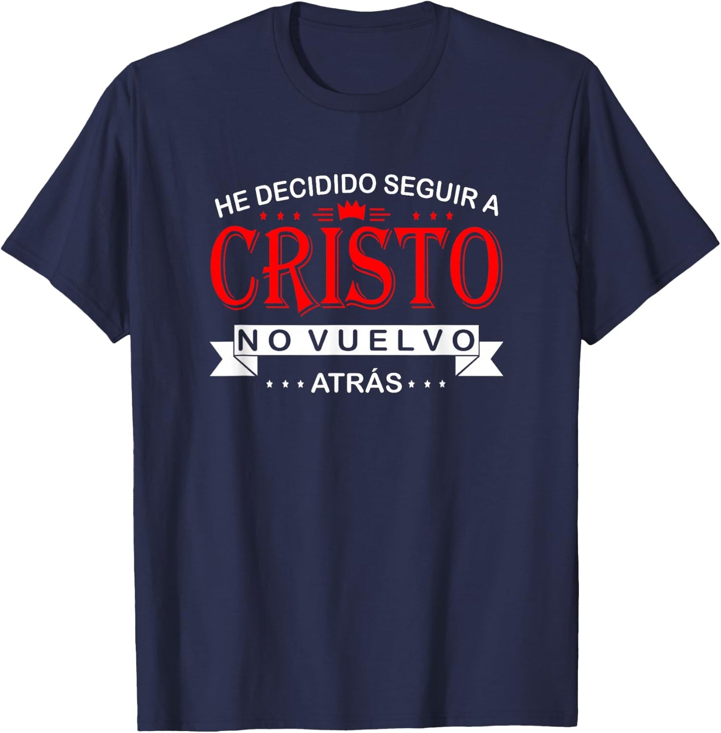 camisas cristianas en espanol Spanish christian shirts T-Shirt - T-Shirt | Navy