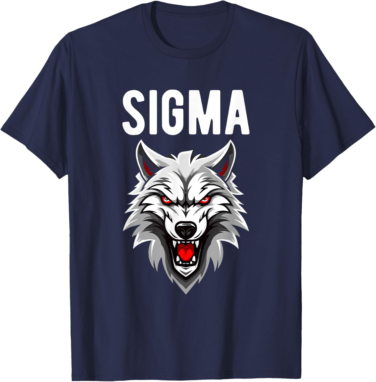 Lone Wolf Introvert Men Individualist Ironic Sigma Male T-Shirt - T-Shirt | Navy