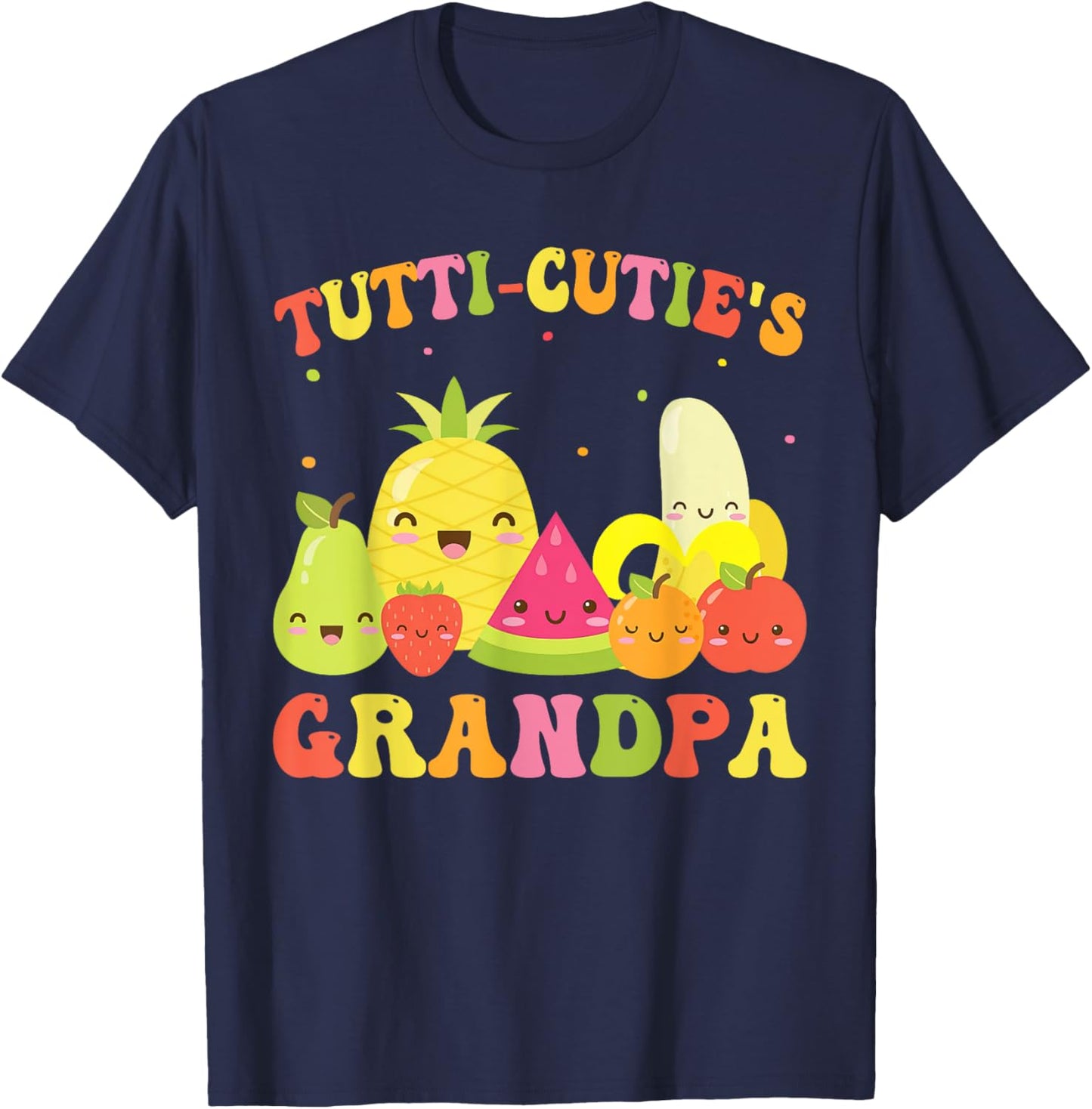Tutti Frutti Grandpa Birthday Family Outfit Twotti T-Shirt - T-Shirt | Navy