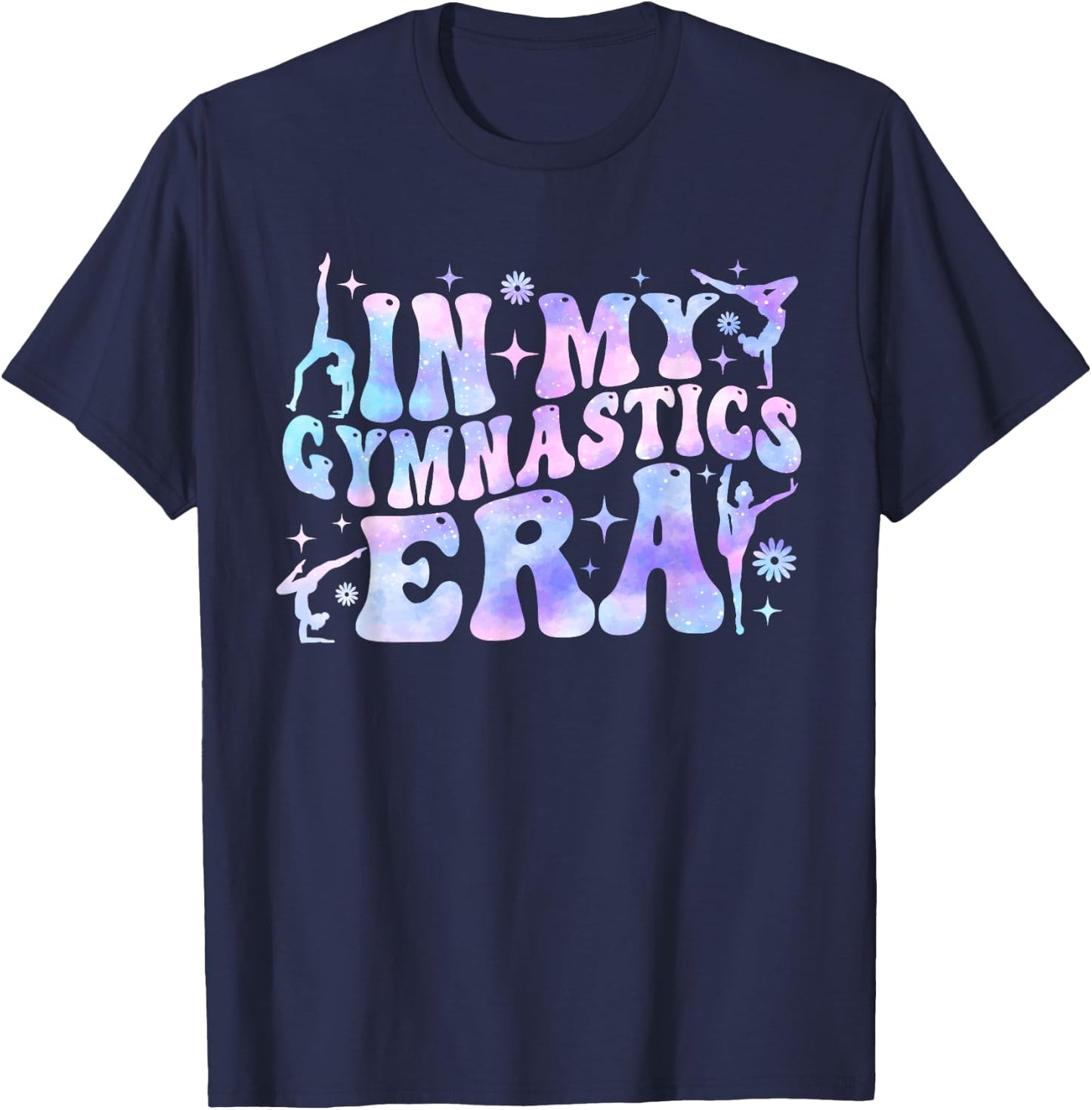 In My Gymnastics Era Women Girls Retro Gymnast Exercise T-Shirt - T-Shirt | Navy
