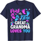Gender Reveal Great Grandma T-Shirt - T-Shirt | Navy