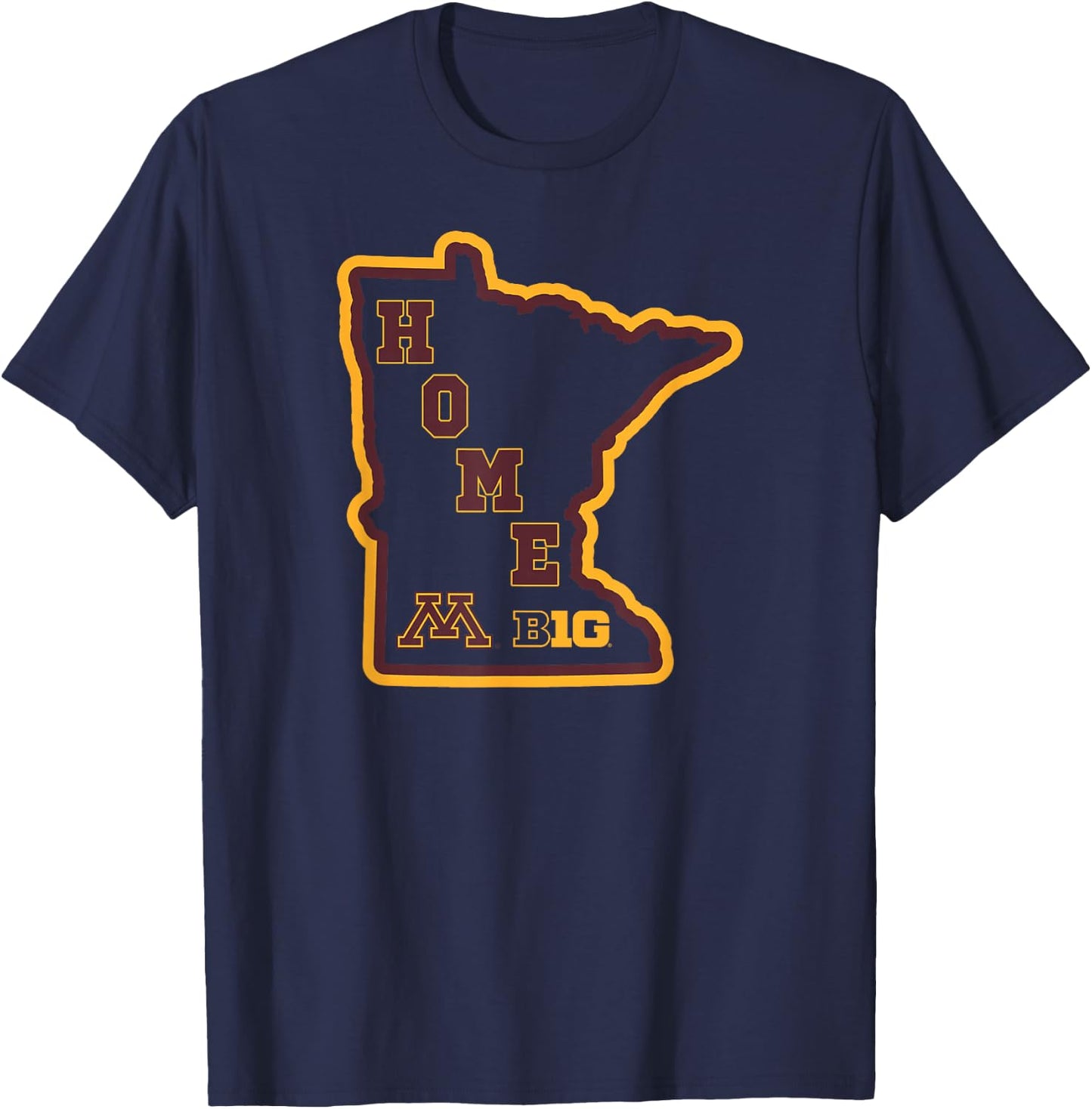 Minnesota Golden Gophers Big 10 Home State T-Shirt - T-Shirt | Navy