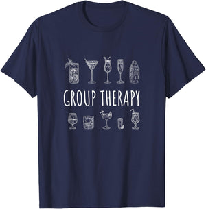 Funny group therapy bachelorette party humor fun T-Shirt - T-Shirt | Navy