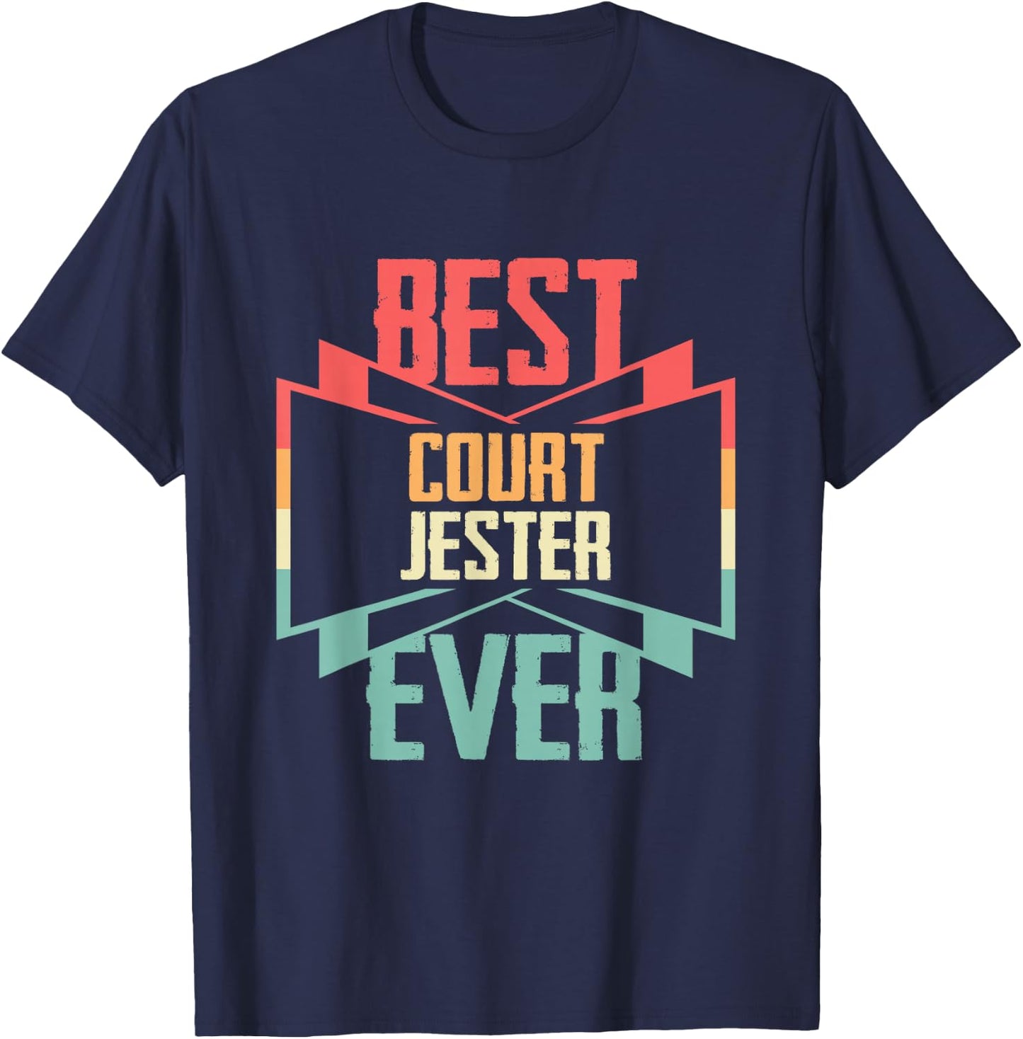 Vintage Best Court Jester Ever T-Shirt - T-Shirt | Navy
