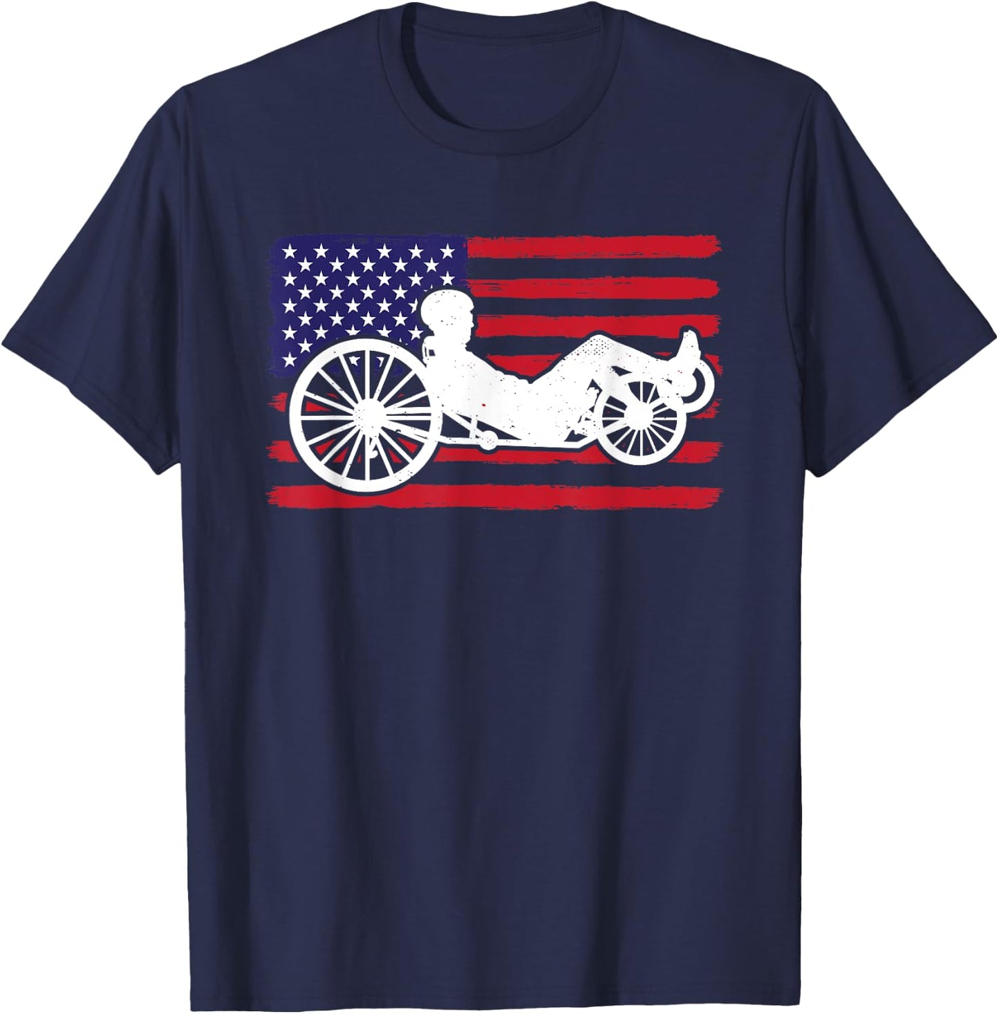 Recumbent Bike Lover Cycling Lover Triker Recumbent Trike T-Shirt - T-Shirt | Navy