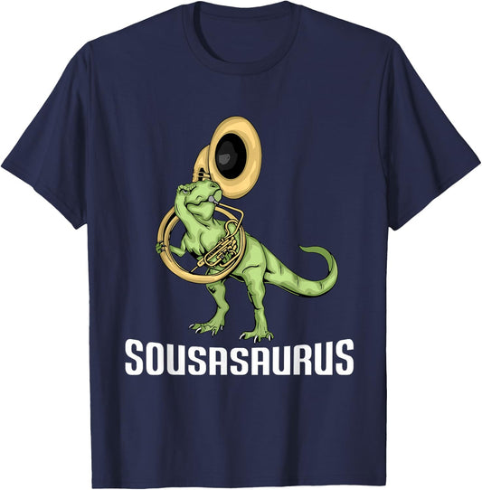 Funny Sousaphone Kids Music Dinosaur Sousaphone T-Shirt - T-Shirt | Navy