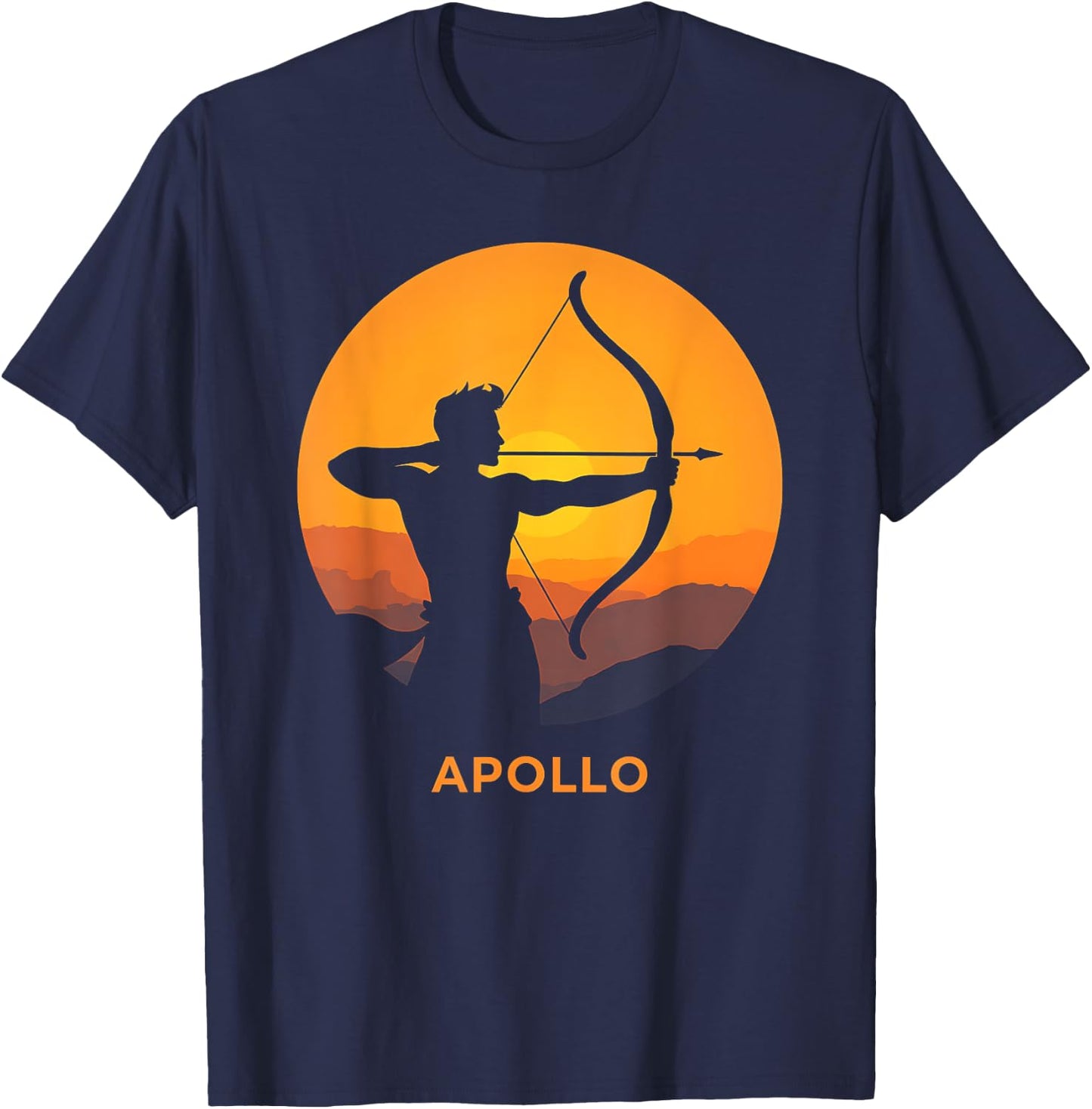 Apollo Greek God T-Shirt - T-Shirt | Navy
