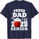 Senior 2025 Proud Dad of a Class Of 2025 Bowling Graduate T-Shirt - T-Shirt | Navy