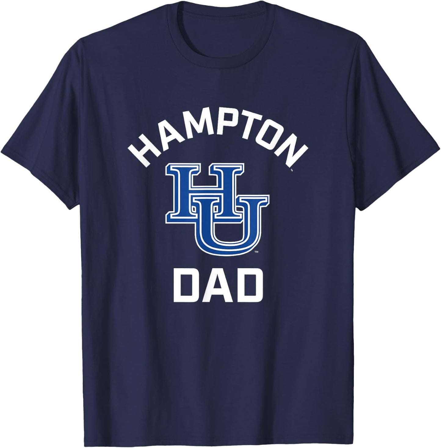 Hampton University Pirates Arched Dad T-Shirt - T-Shirt | Navy