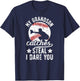 My Grandson Catches Baseball Catcher Grandma T-Shirt - T-Shirt | Navy