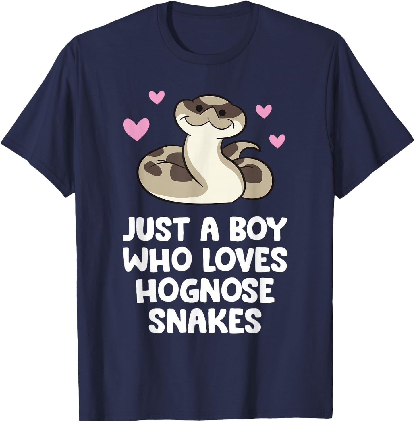 Just a Boy Who Loves Hognose Snakes T-Shirt - T-Shirt | Navy
