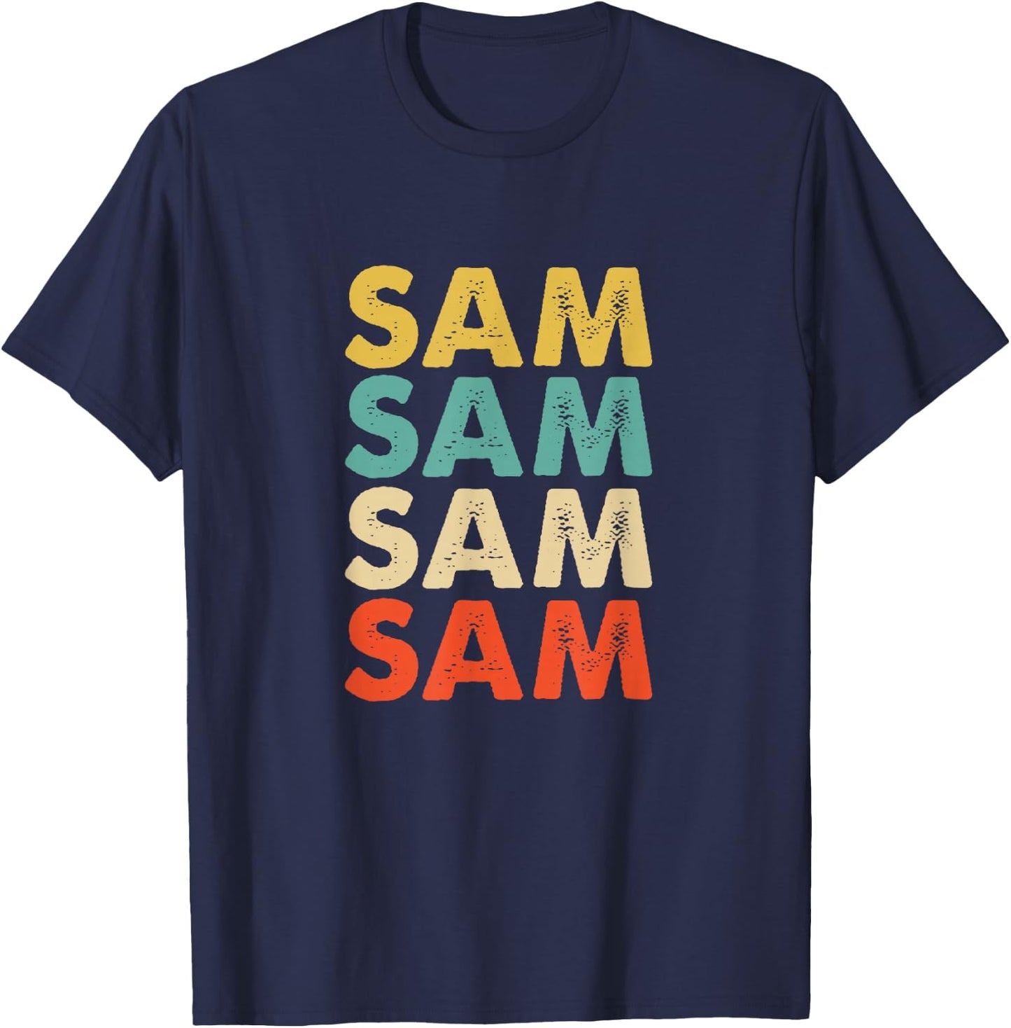 Sam Name T-Shirt - T-Shirt | Navy