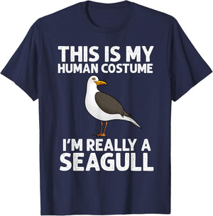 Cool Seagull Design Women Seabird Gull Seagull Lover T-Shirt - T-Shirt | Navy