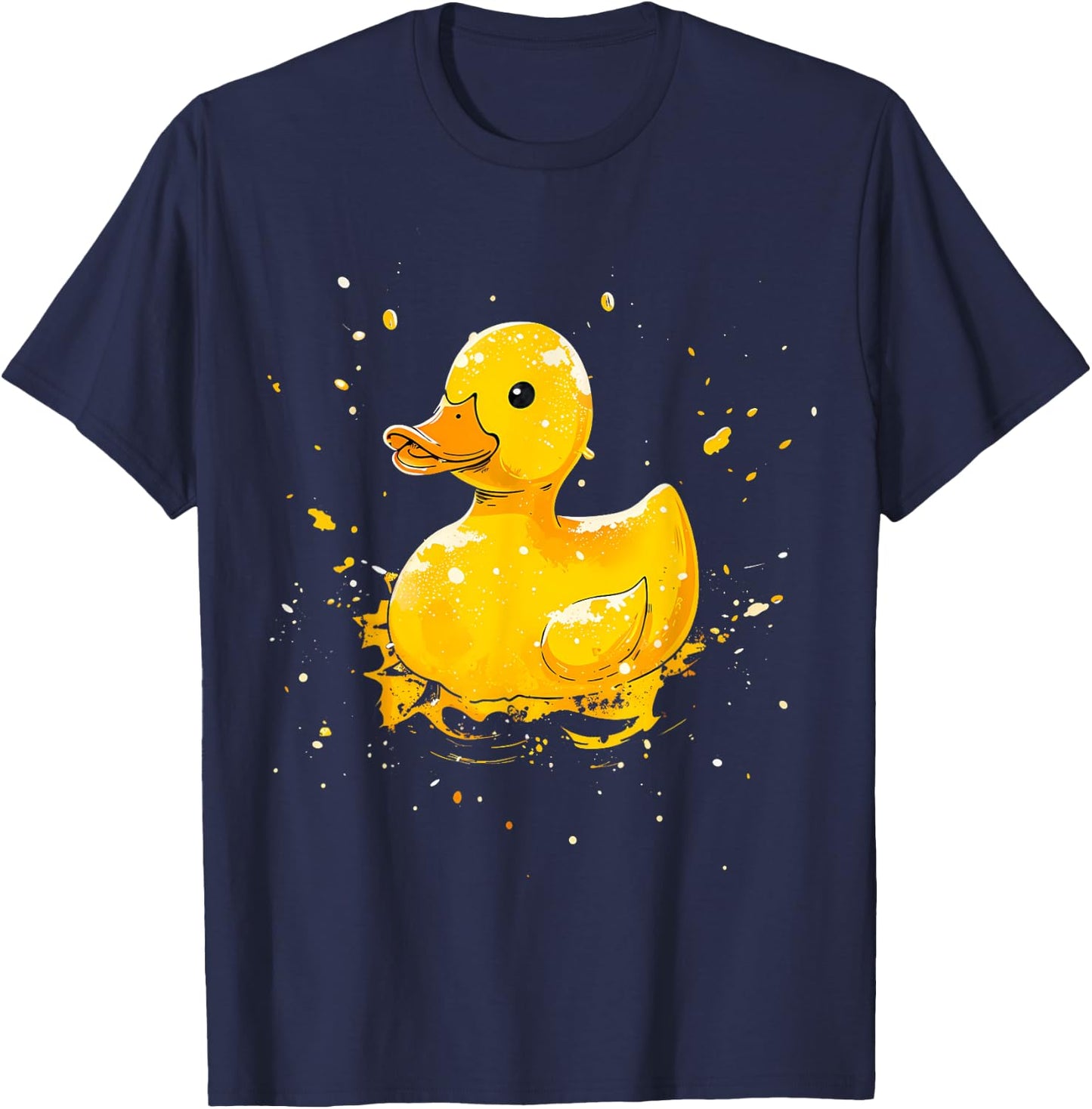 Rubber Duck Watercolor Rubber Duckling Rubber Duck Lover T-Shirt - T-Shirt | Navy